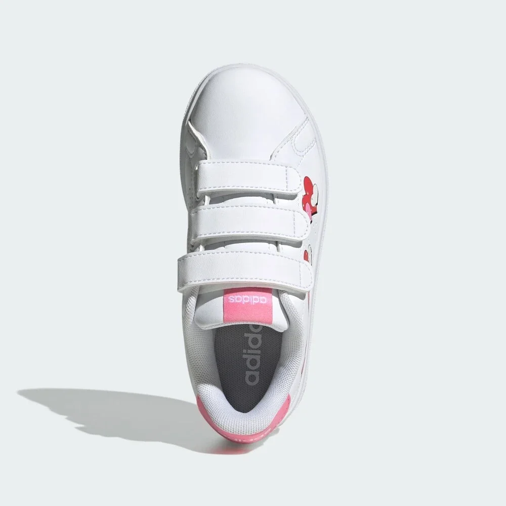 Adidas Advantage Base 2.0 JH9860 Kids 3 M White Pink Sportswear Shoes HTAT1815